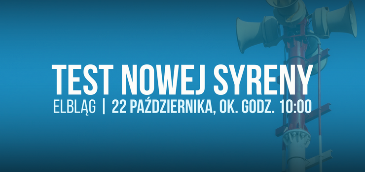 Sprawdzenie syreny alarmowej