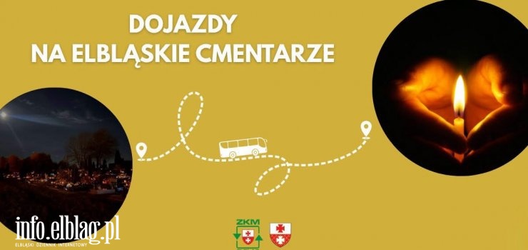 Zobacz jak dojecha� na elbl�skie cmentarze