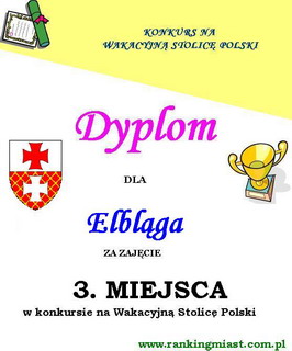 Elblg na podium w wakacyjnym rankingu miast