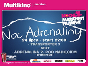 Noc Adrenaliny w Multikinie – wygraj zaproszenie