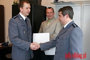 Zmiana dowodzenia na posterunku w Gronowie Elblskim