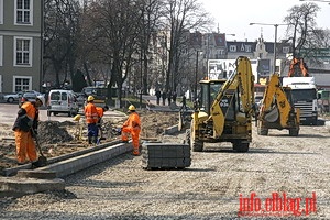 Drogowcy rozpoczynaj prace na Grobli w. Jerzego