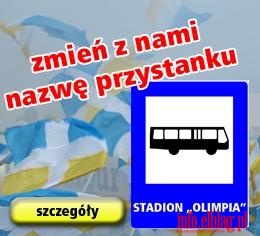 Kibice chcą zmiany nazwy przystanku na Przystanek Stadion OLIMPIA