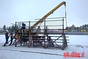 Trwa remont trybun na stadionie Olimpii