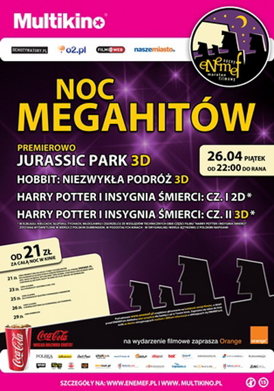 Ju w pitek ENEMEF: Noc Megahitw w Multikinie!