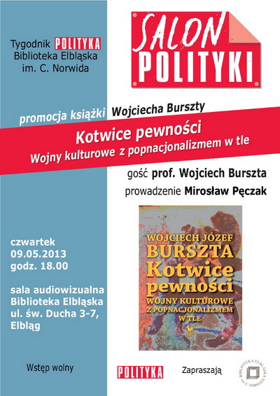 Wojciech Burszta w Salonie POLITYKI