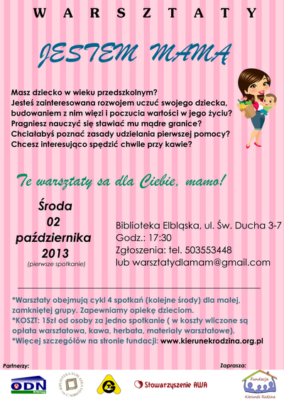 Cykl spotka dla mam dzieci przedszkolnych