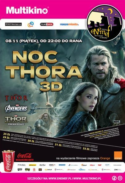 8 listopada w Multikinie ENEMEF: Noc Thora 3D - wygraj bilet!