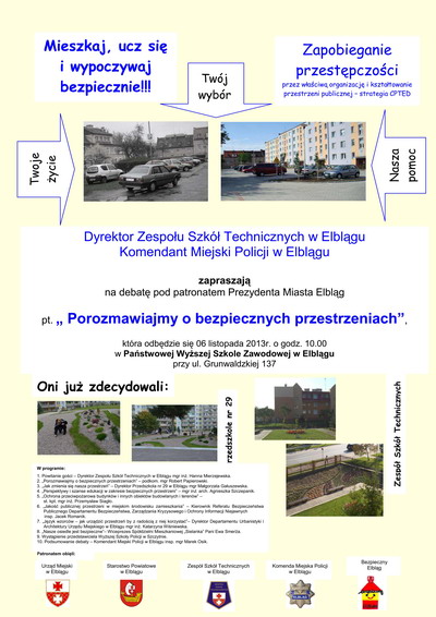 Policjanci i Prezydent zapraszaj na debat – „Porozmawiajmy o Bezpiecznych Przestrzeniach”