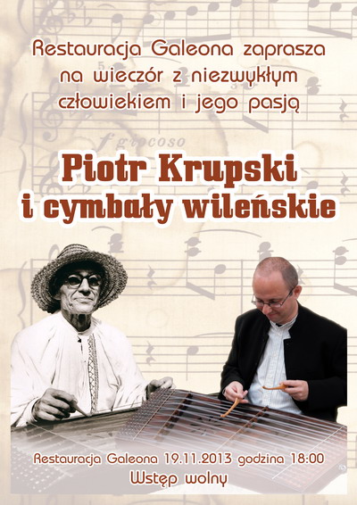 Wieczr z muzyk Piotra Krupskiego