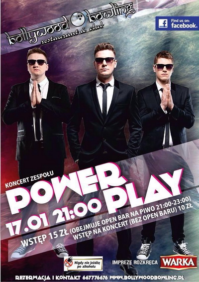  Ju w pitek koncert Power Play oraz open bar w Bollywood Bowling! - wygraj bilety