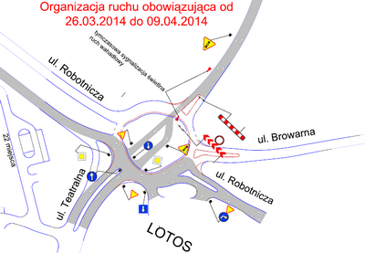 Zmiana organizacji ruchu na drodze 503