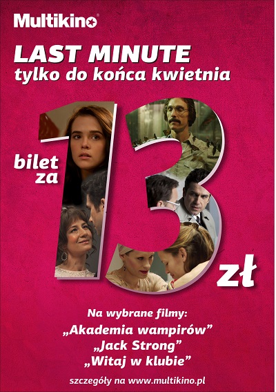 Gorce tytuy ostatnich tygodni tylko za 13z w sieci kin Multikino