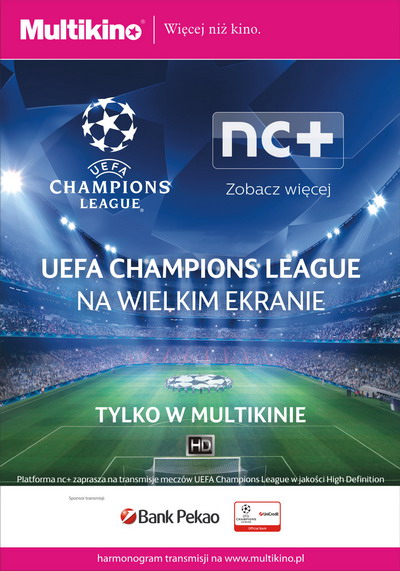 Historyczny fina UEFA Champions League na ywo z Estadio da Luz w Lizbonie na wielkim ekranie tylko w Multikinie!