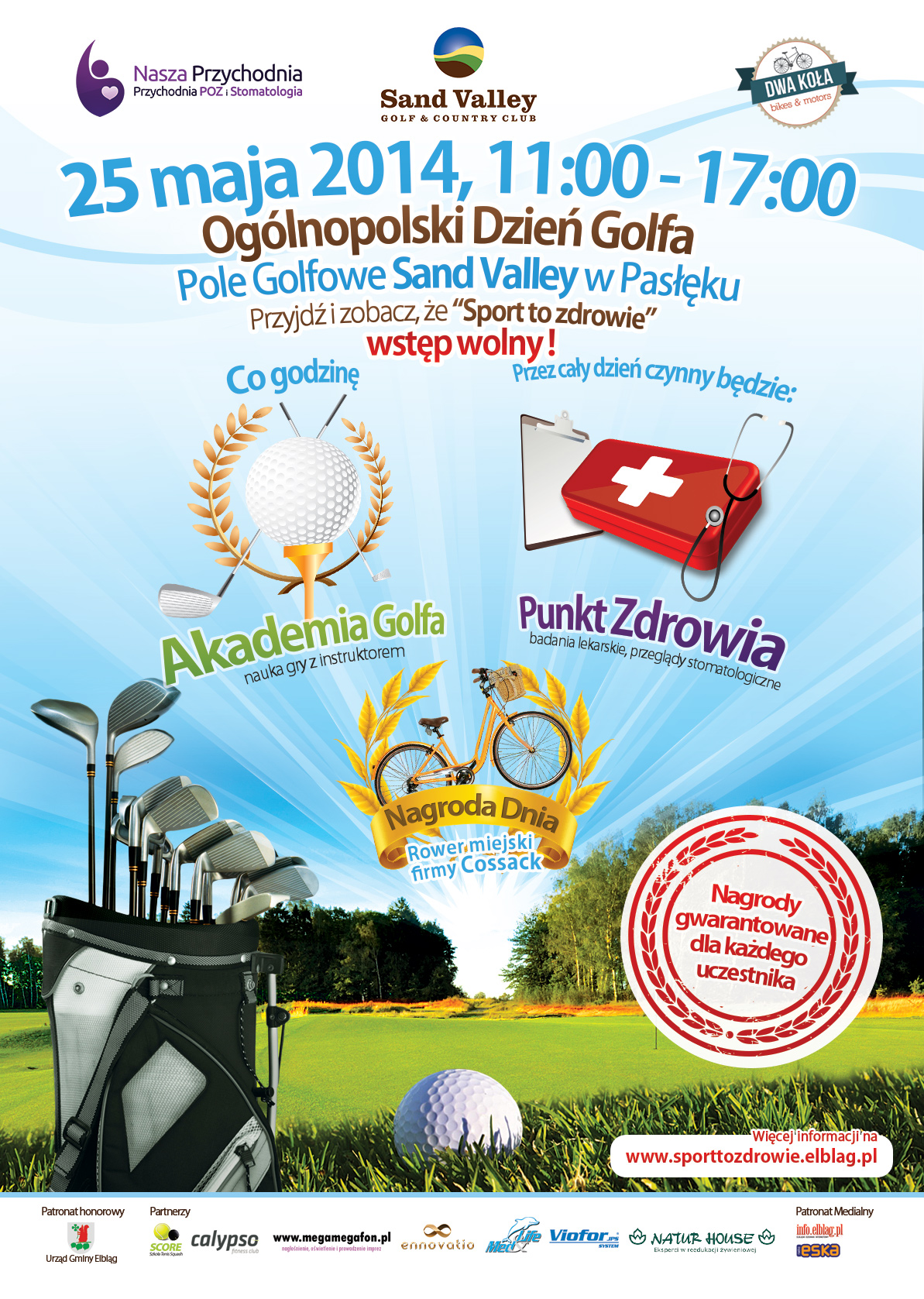  Wiele nagrd i moc atrakcji! Przyjed dzi na pole golfowe czeka impreza "Sport to zdrowie"