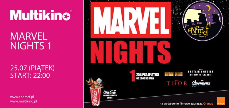 ENEMEF: Marvel Nights ju 25 lipca i 1 sierpnia w Multikinie!