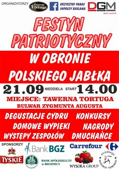 Ju w niedziel odbdzie si Festyn Patriotyczny w Obronie Polskiego Jabka