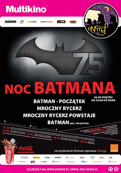 ENEMEF: NOC Batmana ju 26 wrzenia w Multikinie - wygraj bilety!