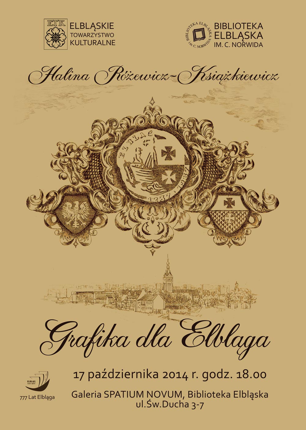 Zapraszamy na wernisa wystawy zatytuowanej „Grafika dla Elblga”. 