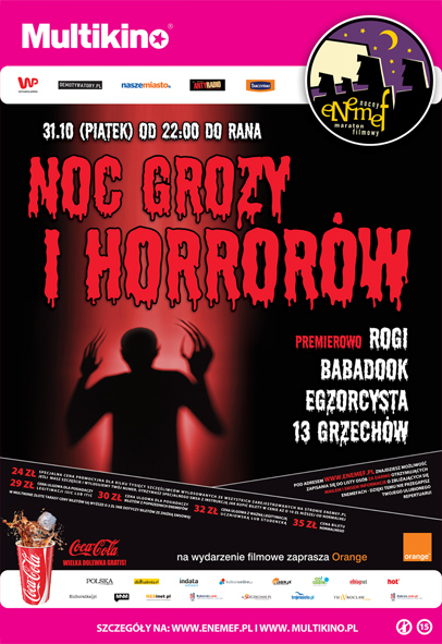 ENEMEF: Noc grozy i horrorw - wygraj bilety!