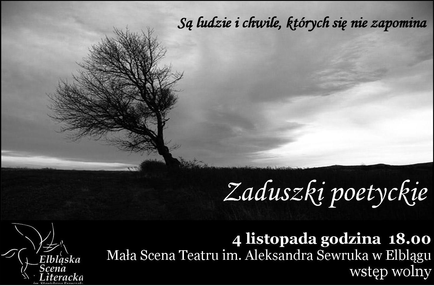 Zaduszki poetyckie - Elblska Scena Literacka