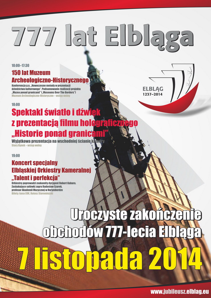 Po siedmiu miesicach witowania 777-lecia miasta uroczycie koczymy jubileusz. Zobacz program imprez