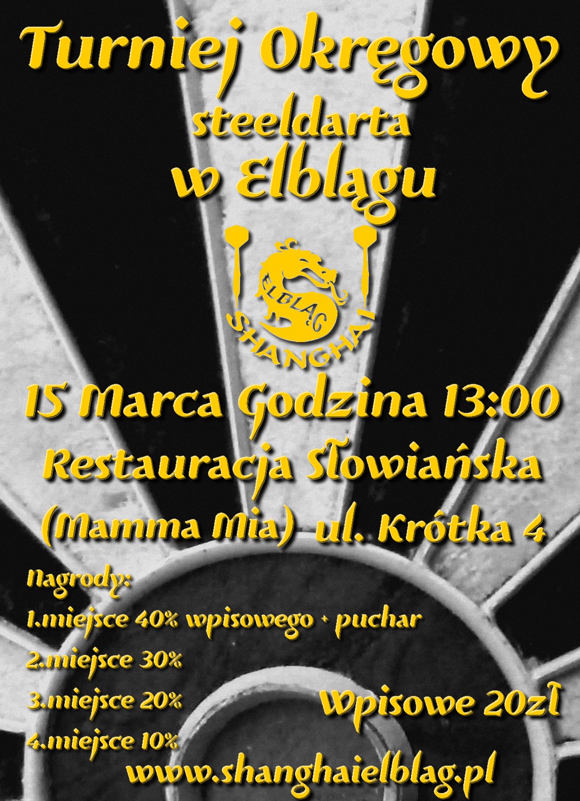 Zapraszamy na turniej w darta ju w  niedziel