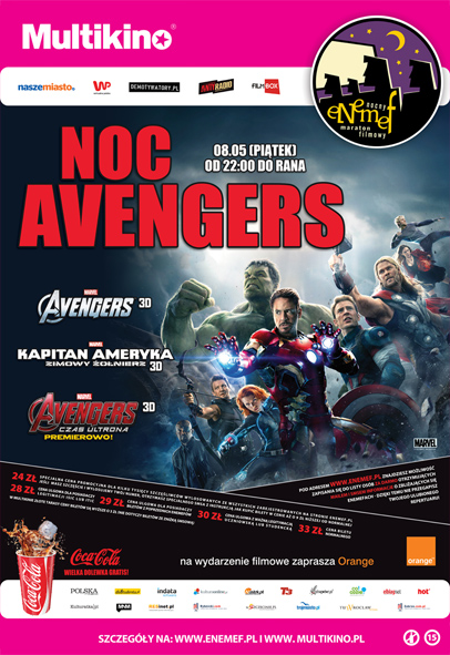 ENEMEF: Noc Avengers, 8 maja w Multikinie - wygraj bilety