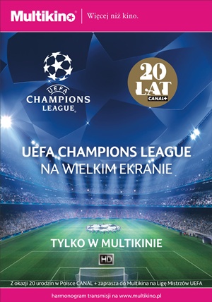 Liga Mistrzw UEFA – pfinay na wielkim ekranie tylko w Multikinie! 