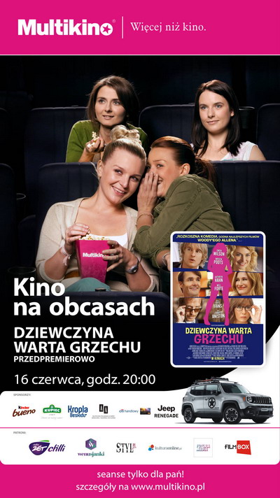 Byskotliwa komedia „Dziewczyna Warta Grzechu” przedpremierowo w ramach cyklu  „Kino na Obcasach”