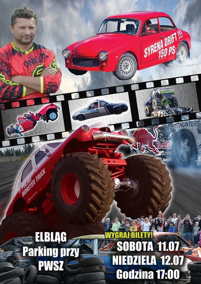 W ten weekend pokazy Monster Truck odbd si w Elblgu – wygraj bilety