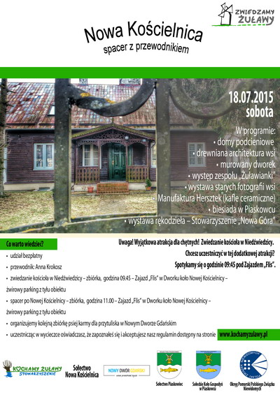 W sobotę odbędzie się spacer z przewodnikiem po zabytkowej Nowej Kościelnicy