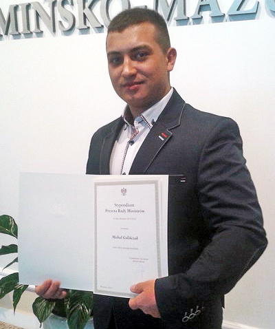 Elblążanin zdobył Stypendium Prezesa Rady Ministrów