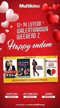 Tylko w Multikinie walentynkowy weekend z Happy Enedem!