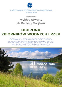 Ochrona zbiornikw wodnych i rzek - wykad otwarty w PWSZ