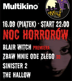 ENEMEF: Noc Horrorów z premierą Blair Witch już 16 września w Multikinie - wygraj bilety