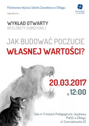 Jak budować poczucie własnej wartości? Wykład otwarty w PWSZ