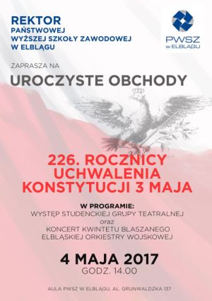Uroczyste obchody 226. rocznicy uchwalenia Konstytucji 3 Maja