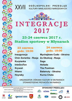Startuje 27. Oglnopolski Przegld Kultury Mniejszoci Narodowych INTEGRACJE 2017 w Mynarach
