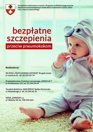 Rodzicu zaszczep bezpłatnie swoje dziecko!