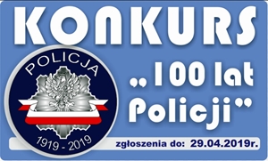 Konkurs „100 lat Policji”. Do 29 kwietnia wyduono termin skadania prac