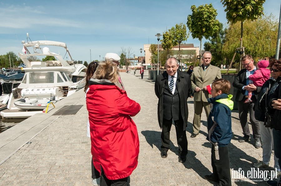 Prezydent Wilk zwiedza jachty przy Bulwarze Zygmunta Augusta, fot. 28