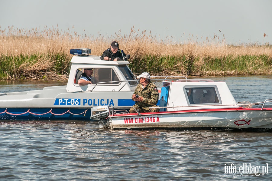 Patrol elblskiej policji wodnej, fot. 44