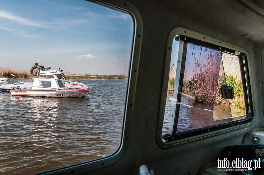 Patrol elblskiej policji wodnej, fot. 45