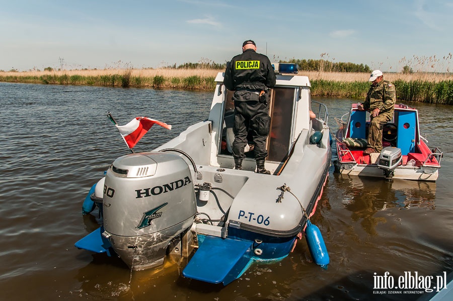 Patrol elblskiej policji wodnej, fot. 46