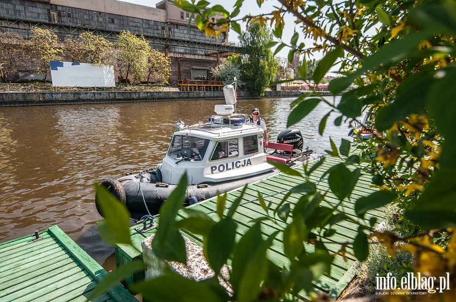 Patrol elblskiej policji wodnej, fot. 56