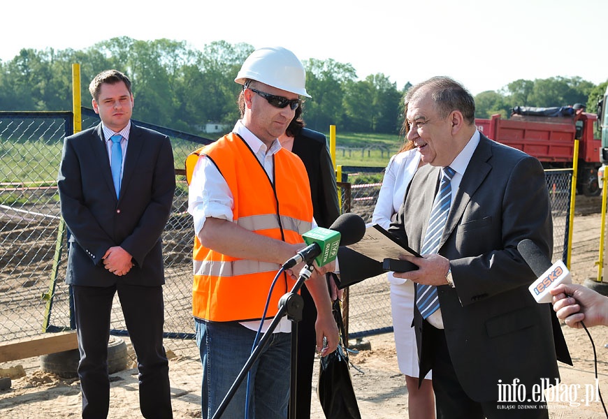 Budowa Centrum Rekreacji Wodnej w Elblgu - maj 2014r., fot. 3