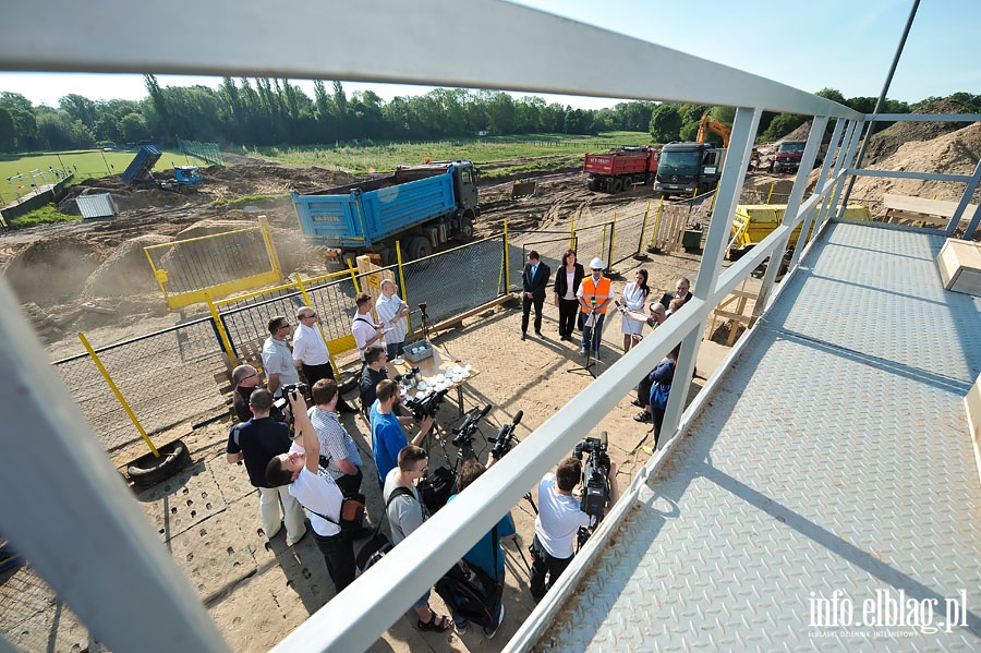 Budowa Centrum Rekreacji Wodnej w Elblgu - maj 2014r., fot. 5