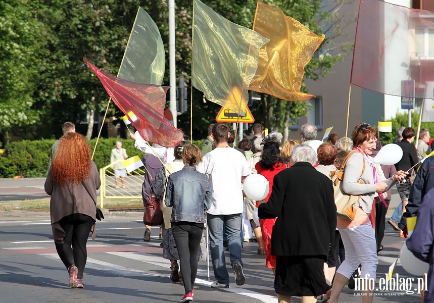 IV Marsz w obronie ycia i rodziny - Elblg 1.06.2014r., fot. 20