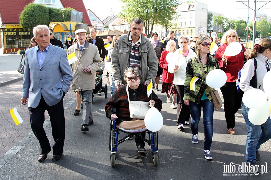 IV Marsz w obronie ycia i rodziny - Elblg 1.06.2014r., fot. 28
